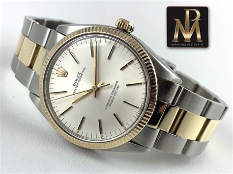 rolex oyster perpetual acciaio oro quadrante bianco usato|prezzo rolex vintage.